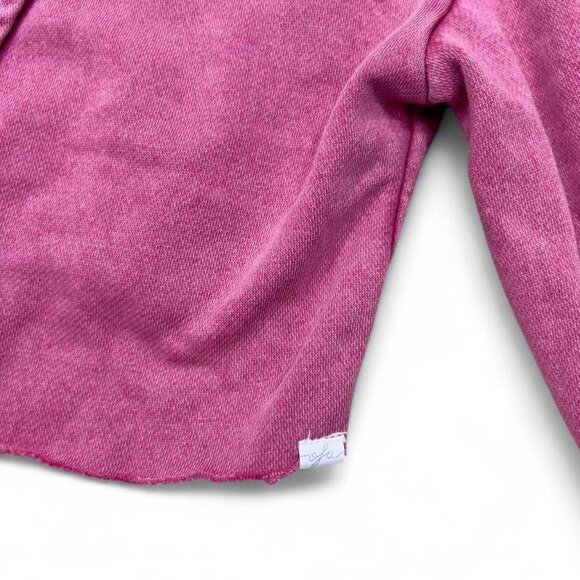 Urban Outfitters Out From Under Pink Vera‎ Quarter Zip Sweatshirt Cropped Small - Picture 5 of 6